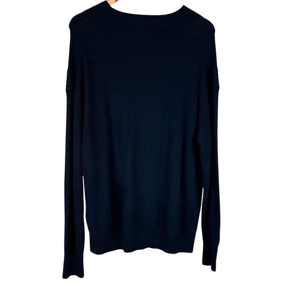 Ted Baker Rashell Cashmere Blend Crew Neck Sweater Navy Blue Size 6 (US 14) EUC - Picture 3 of 10